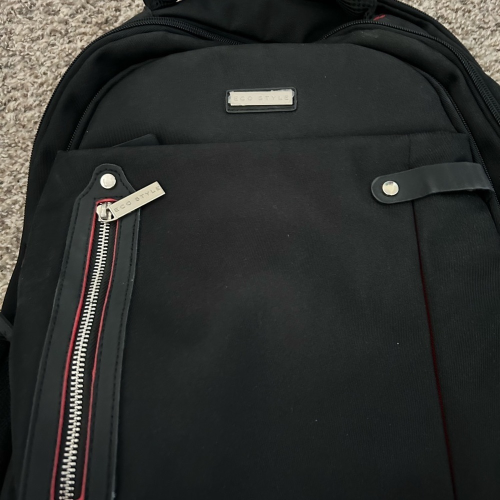Eco Style Black Backpack work business casual - Picture 4 of 4